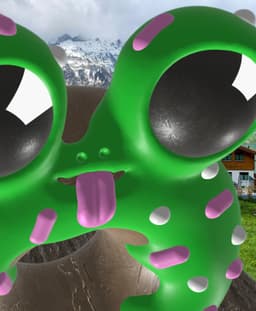 DoughCroak - Donut Frog with Articulated Frog Legs 3d model