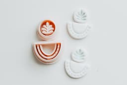 Dots and Stem two Piece Clay Cutter 3d model