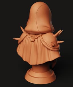 Arcane Sorceress Bust STL | Fantasy Mage 3D Print | RPG Statue 3d model