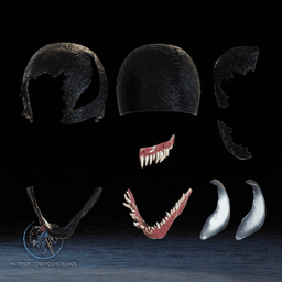 Venom Movie Mask Bundle 3D Printer File STL 3d model