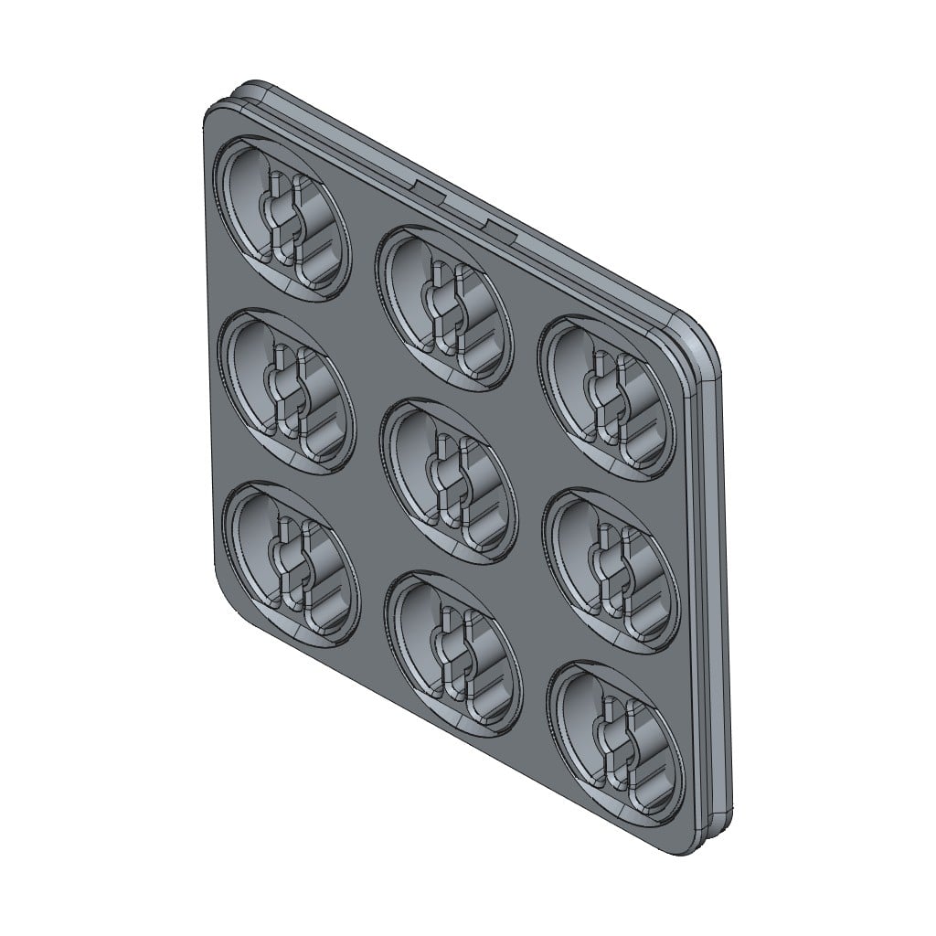 D-LOCK_PANEL.3X3-L 3d model