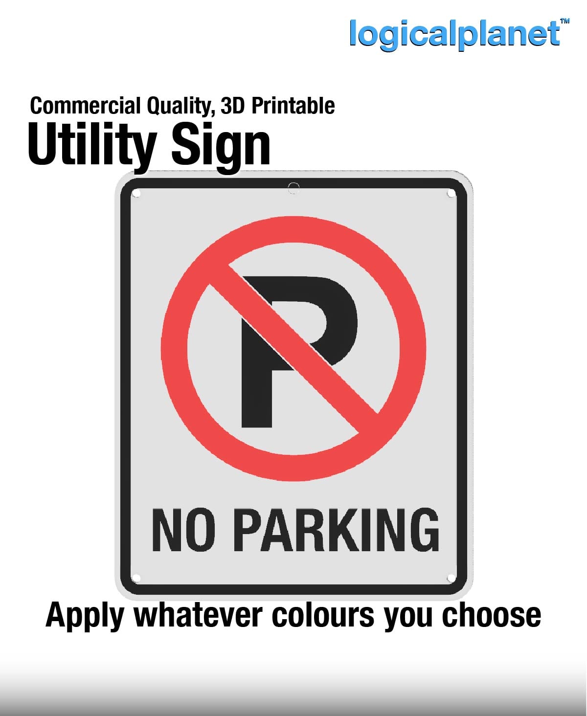 (P) | NO PARKING Sign 3d model