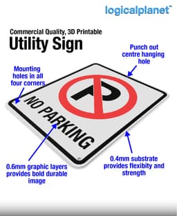 (P) | NO PARKING Sign 3d model