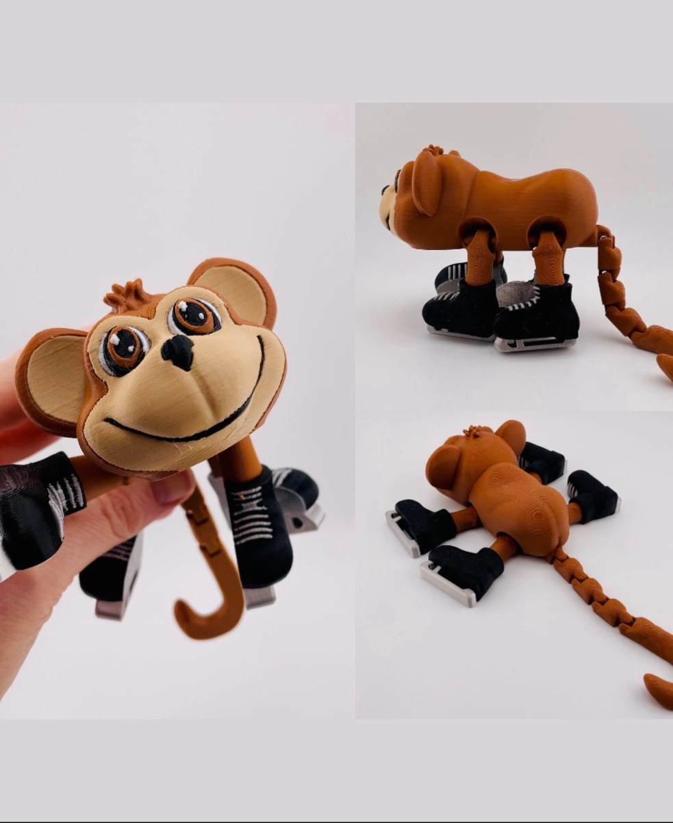 Monkey Ice Skate Flexi 3d model