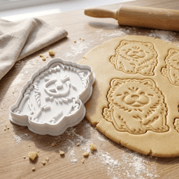 Chow Chow Puppy Cookie Cutter And Stamp 3d model