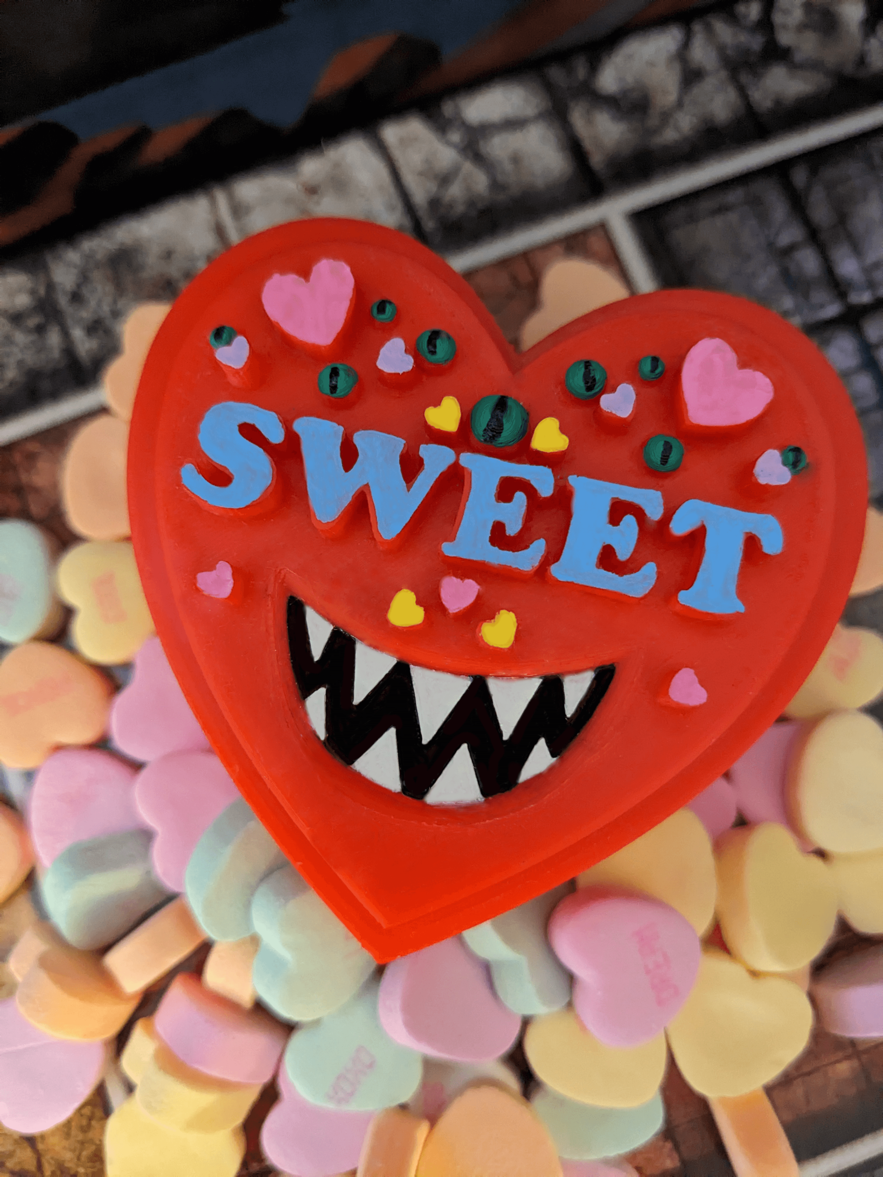 Mimic Remix of Simple Heart Box with Lid 3d model