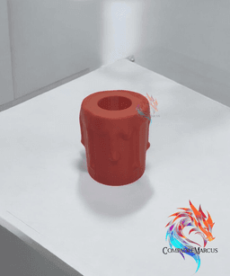 Melting LED Candle Holders display set of 3 / No supports / 3mf included 3d model