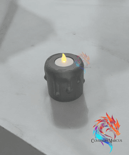 Melting LED Candle Holders display set of 3 / No supports / 3mf included 3d model