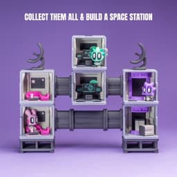 Space Blob Moxi - Mini Playset Art Toy with Modular Box 3d model