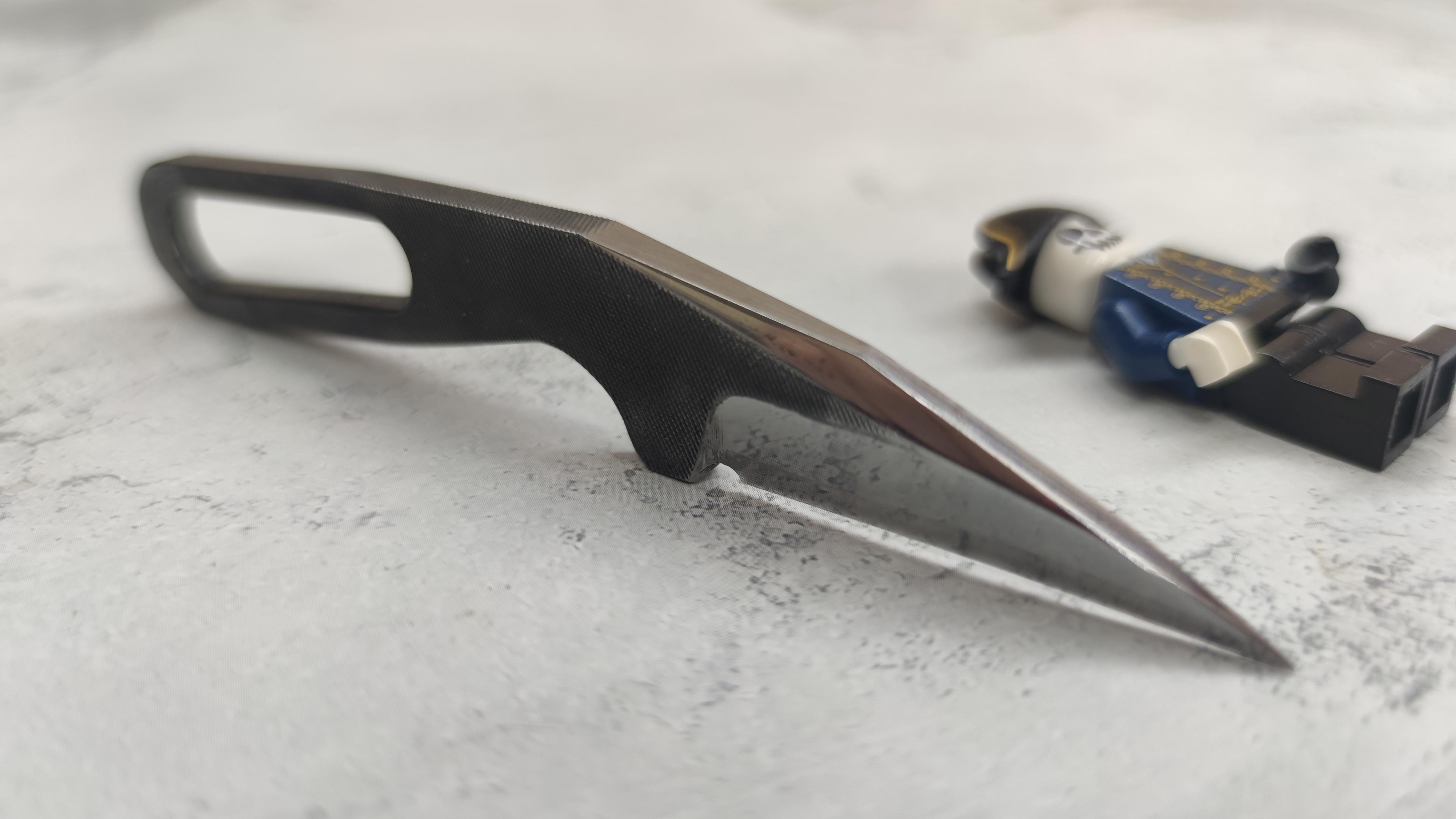 Skeleton mini knife from a metal file 3d model