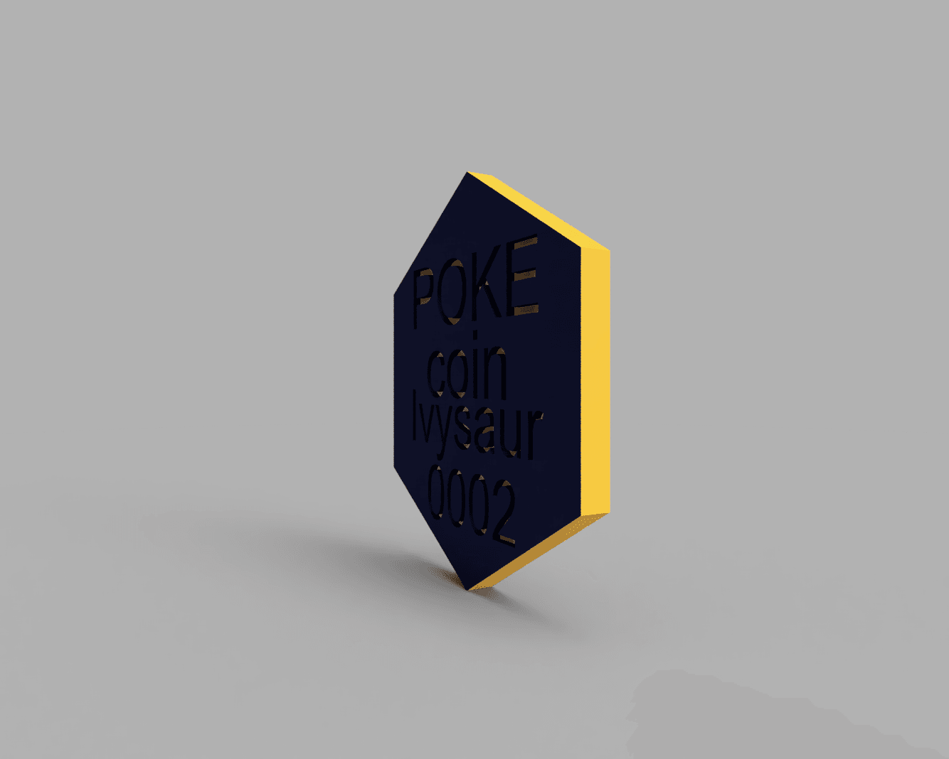 Ivysaur Pokemon PokeCoin 3MF 3d model
