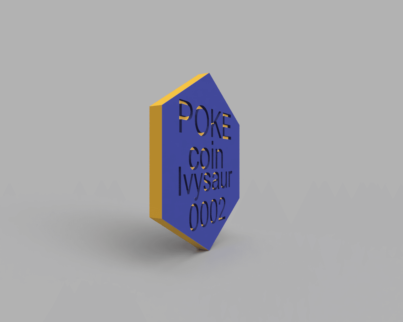 Ivysaur Pokemon PokeCoin 3MF 3d model