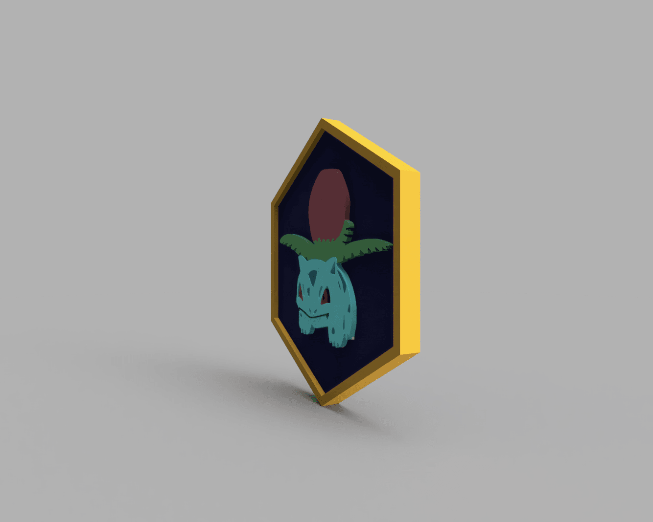 Ivysaur Pokemon PokeCoin 3MF 3d model