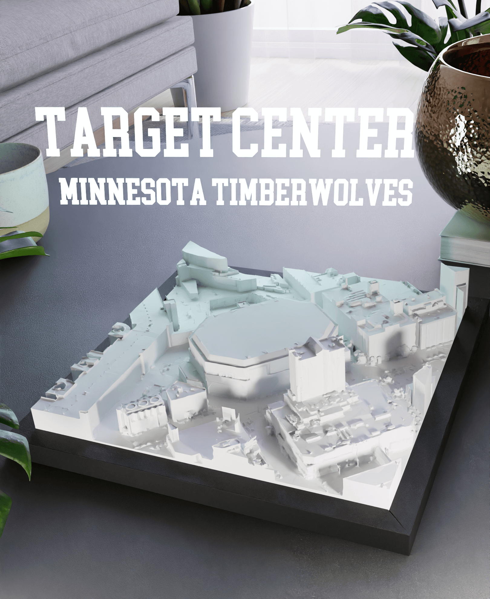 Target Center - Minnesota Timberwolves 3d model