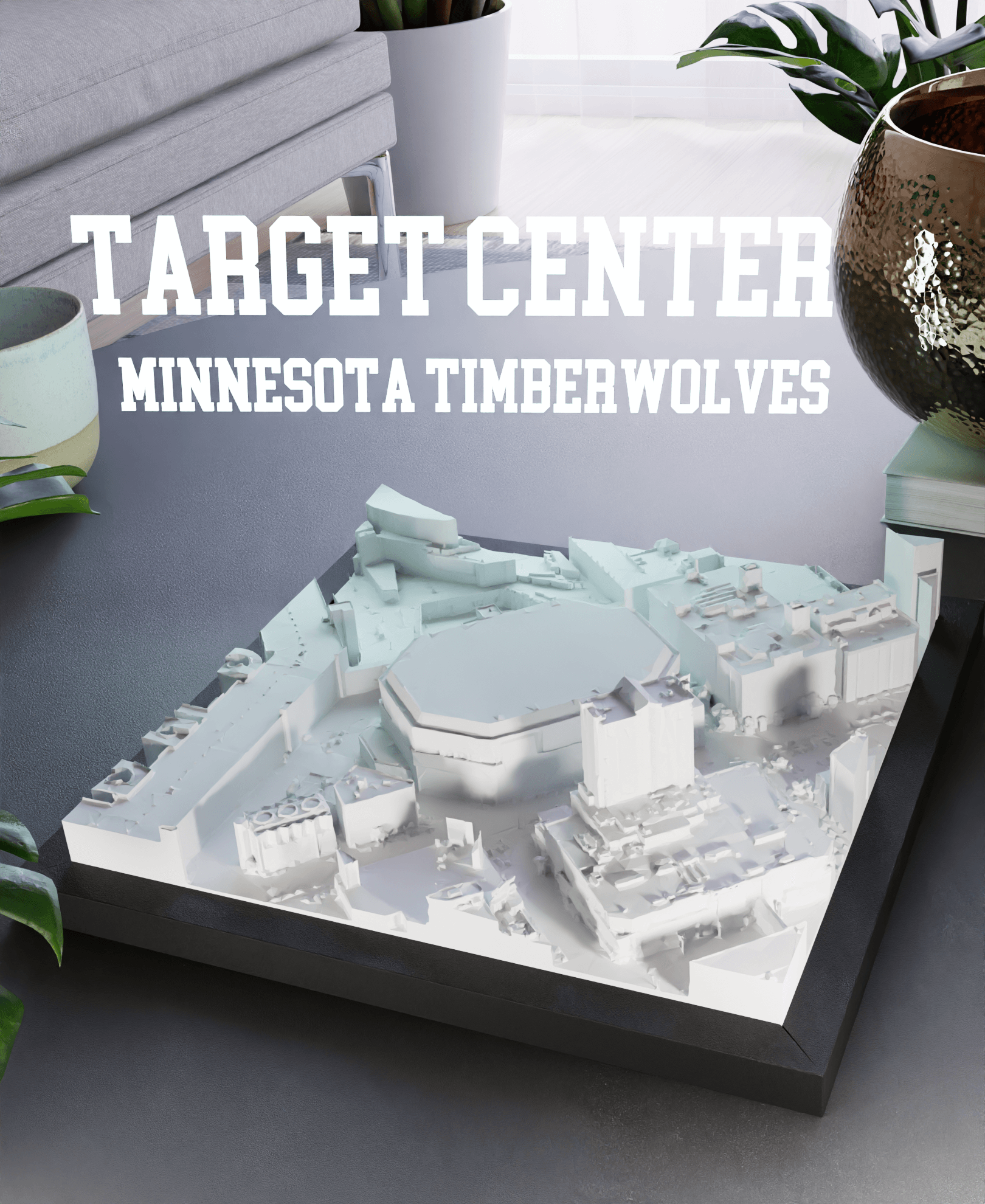 Target Center - Minnesota Timberwolves 3d model