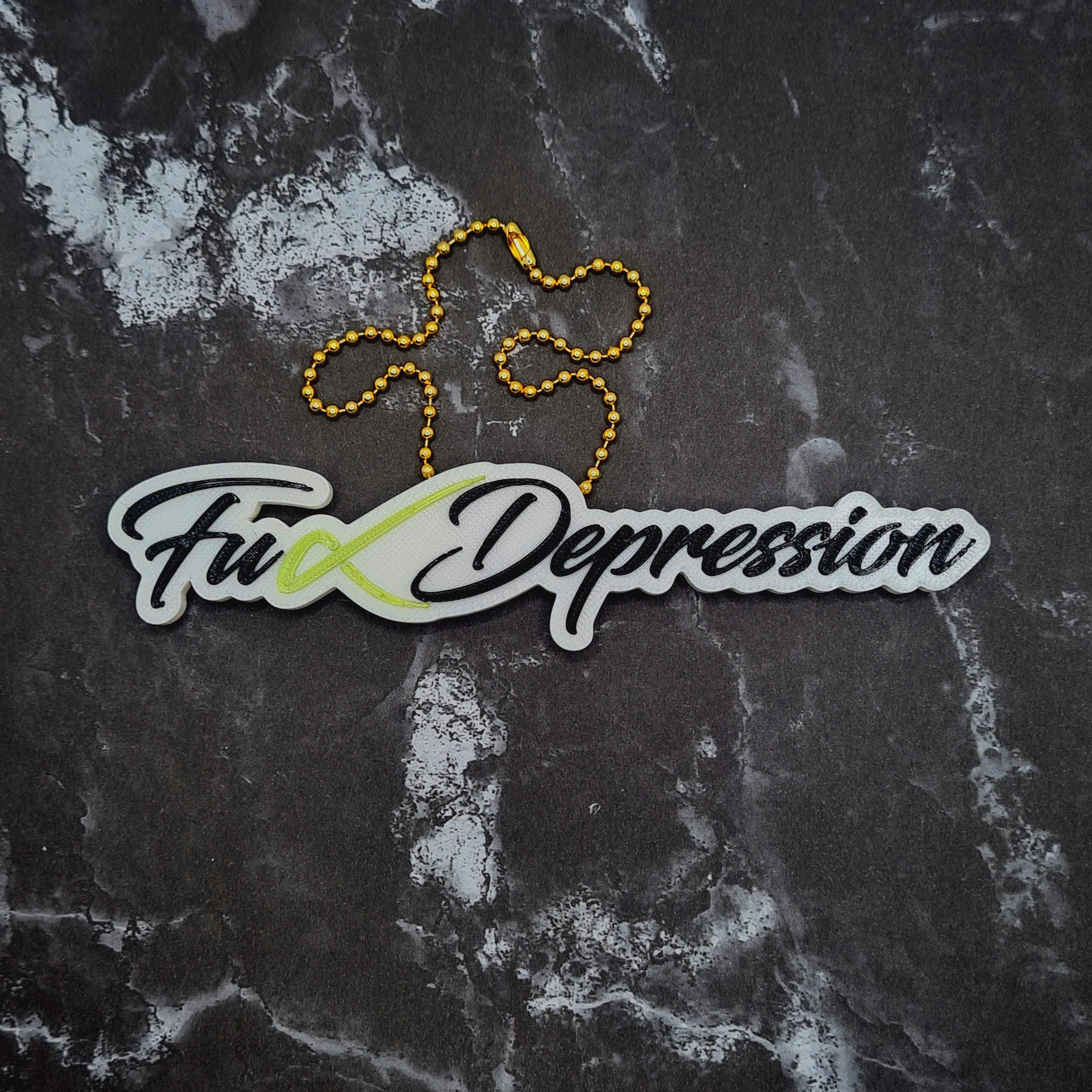 F*ck Depression Charm 3d model
