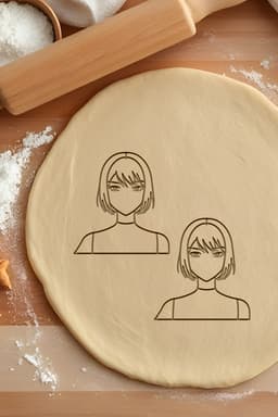 Anime Cookie Cutter, Biscuit Cutter 3d model