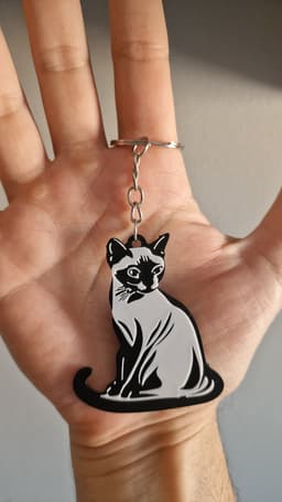 Khao manee keychain+magnet 3d model