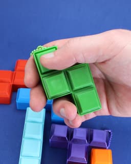 Tetris Blocks Fidget Clicker - Keychain 3d model