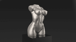 Female Torso Statue 3d model