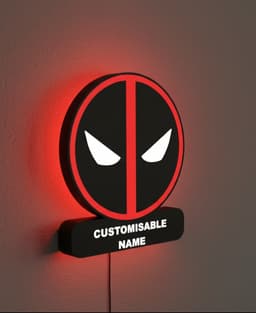 Deadpool - LED Strip compatible 3d model