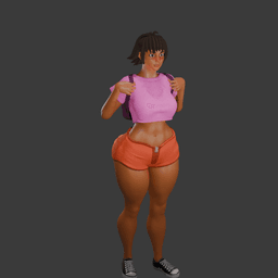 Adult Hispanic Explorer Girl 3d model