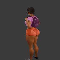 Adult Hispanic Explorer Girl 3d model
