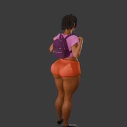 Adult Hispanic Explorer Girl 3d model