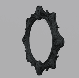 Haunted Frame of Woe – Hangable Gothic Ghost Picture Frame 3d model