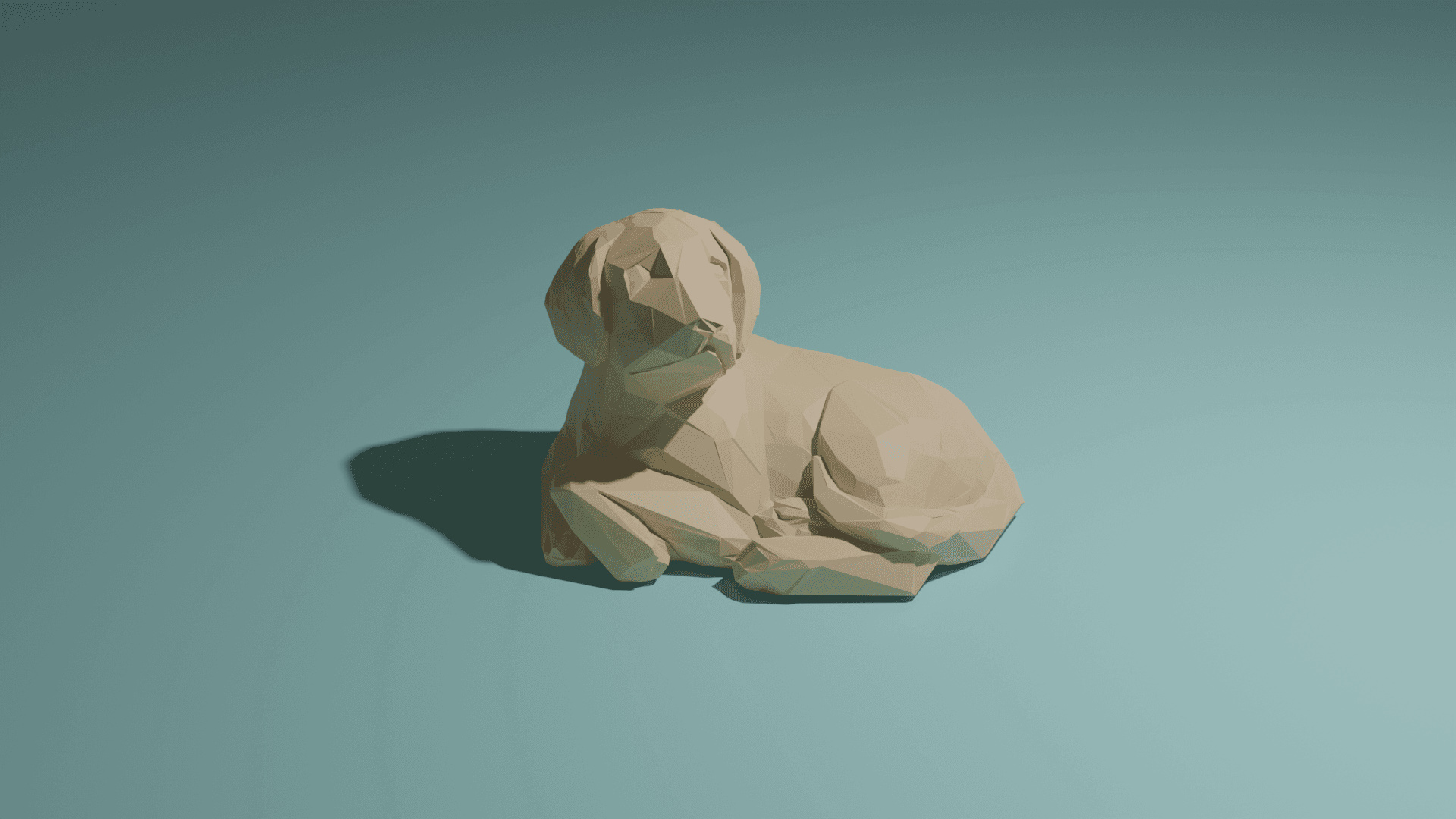 Low Poly Dog 3d model