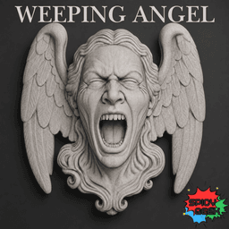 Weeping Angels Wall Plaque 3d model