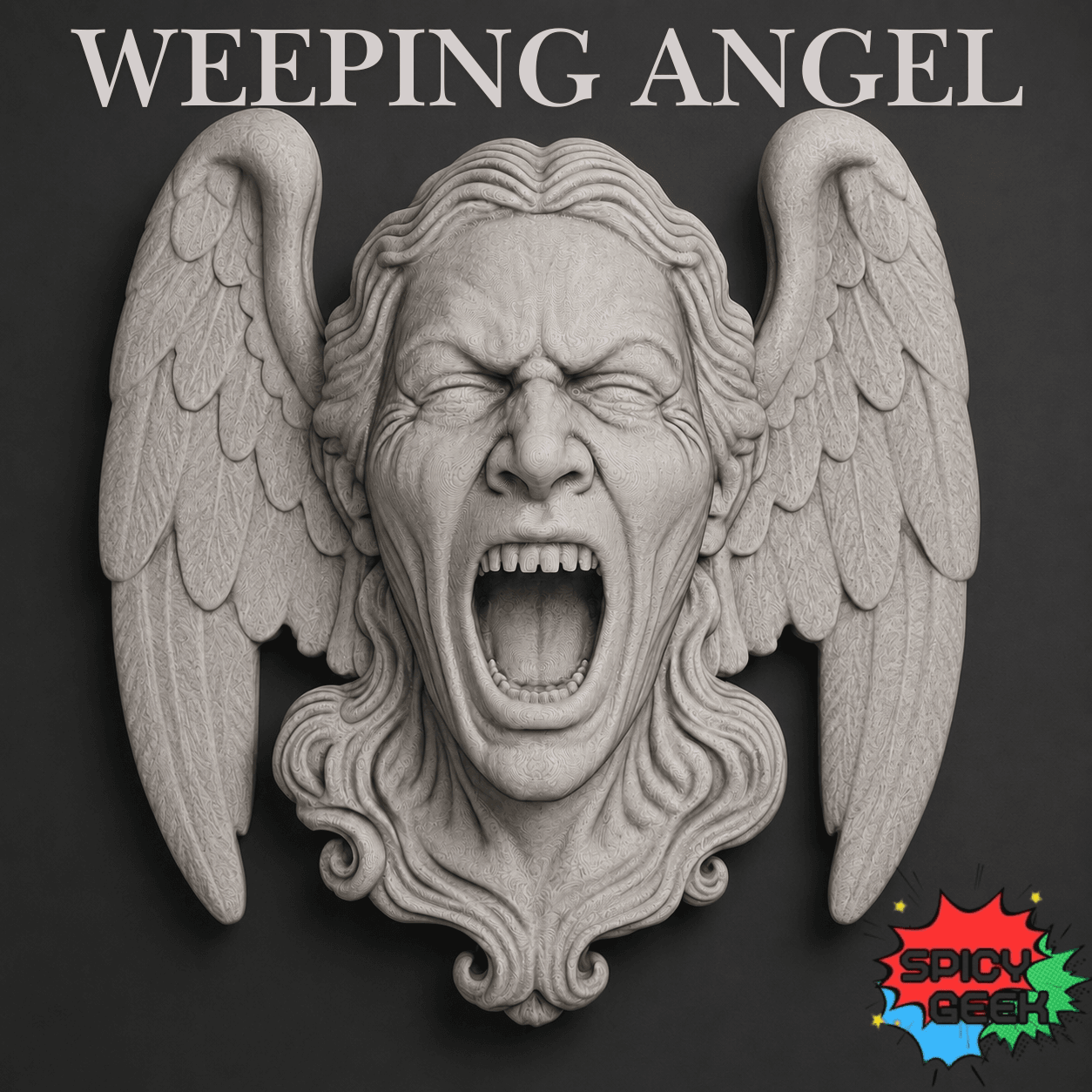 Weeping Angels Wall Plaque 3d model