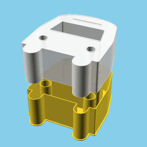 Bus Front View, nestable box (v1) 3d model