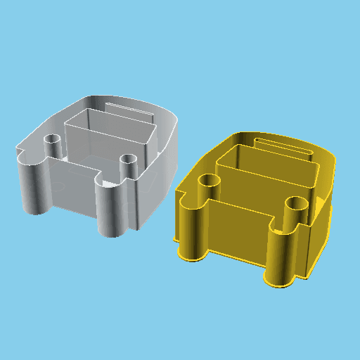 Bus Front View, nestable box (v1) 3d model