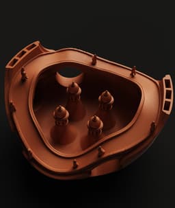 Sci-Fi Orbital Core Statue | Futuristic Space Station Model | Tech Architecture Decor 3d model
