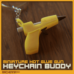Hot Glue Gun Keychain Buddy 3d model