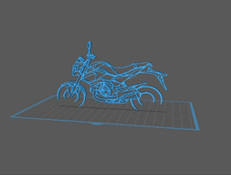 Honda - Grom Wall Art 3d model