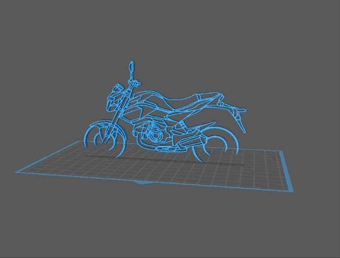 Honda - Grom Wall Art 3d model