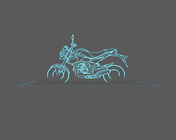 Honda - Grom Wall Art 3d model