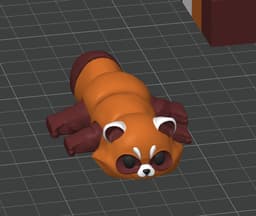Little Red Panda 3d model