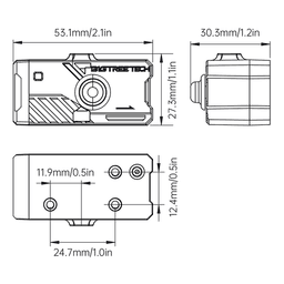 BTT Filament Sensor V2 Mount for 2020 extruded aluminum.stl 3d model