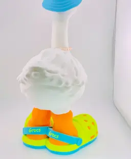 Grocs Shoes & Bucket Hat Goose Gear for Porch Goose 3d model