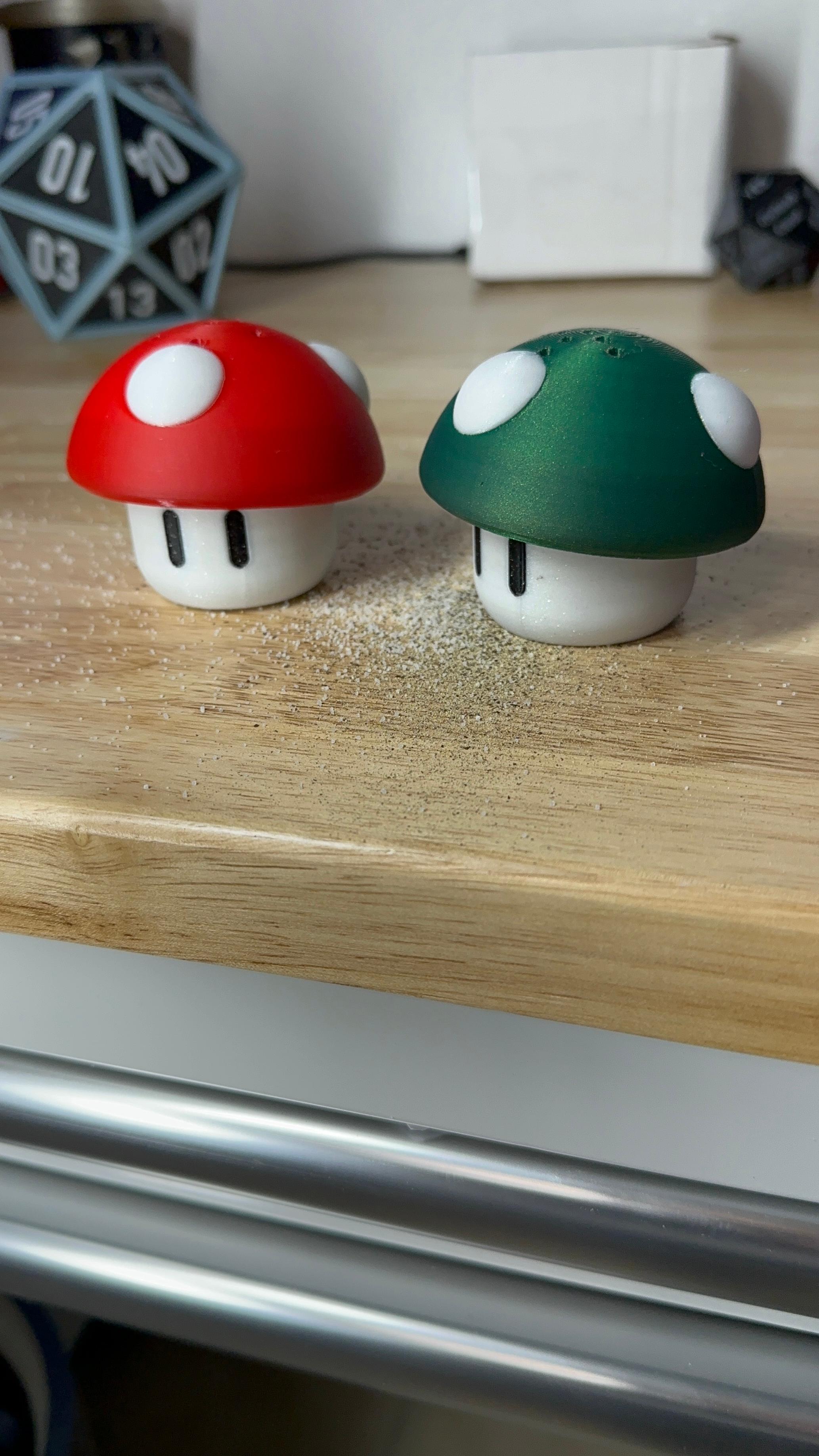 SUPER MARIO BROS - SALT AND PEPPER SHAKERS WITH WARP TUBE CADDY!  3d model