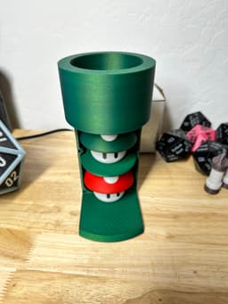 SUPER MARIO BROS - SALT AND PEPPER SHAKERS WITH WARP TUBE CADDY! 3d model