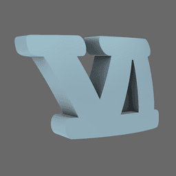 Space Knights DV04 Standard Roman Numeral 06 Shoulder Symbols 3d model