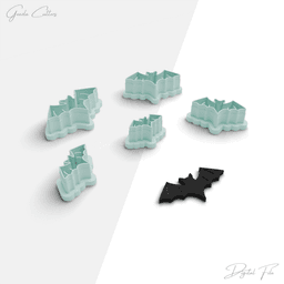 Halloween Polymer Clay Cutter Package, 5 Models, 2 Cutter Version, 5 Sizes Included, No: 964 3d model
