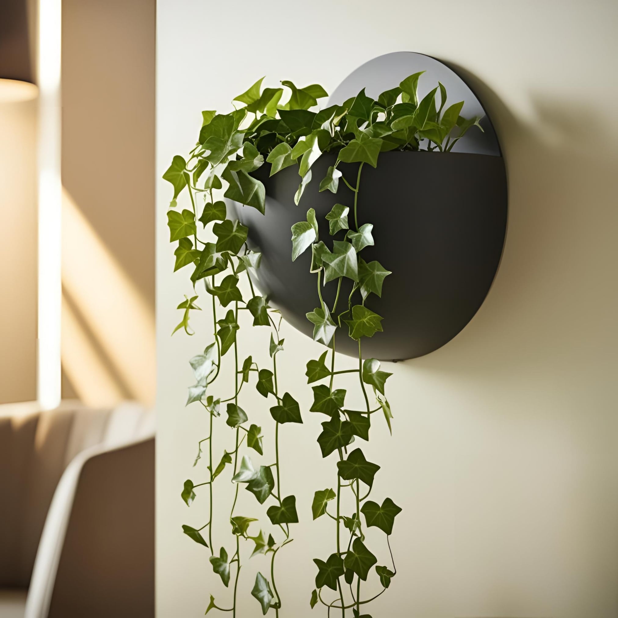 Wall-mounted ball plant pot 3d model
