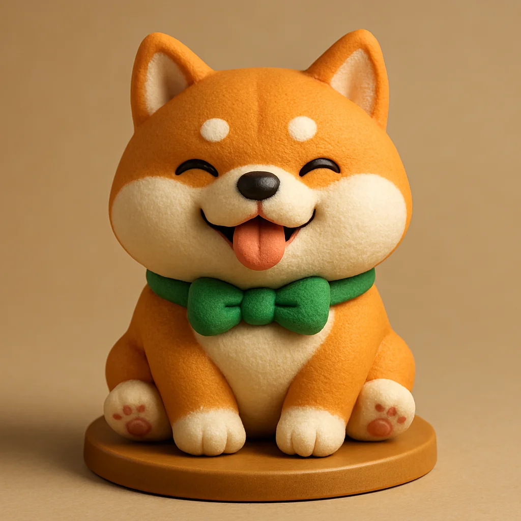 Cute Shiba Inu 3D Model 3d model