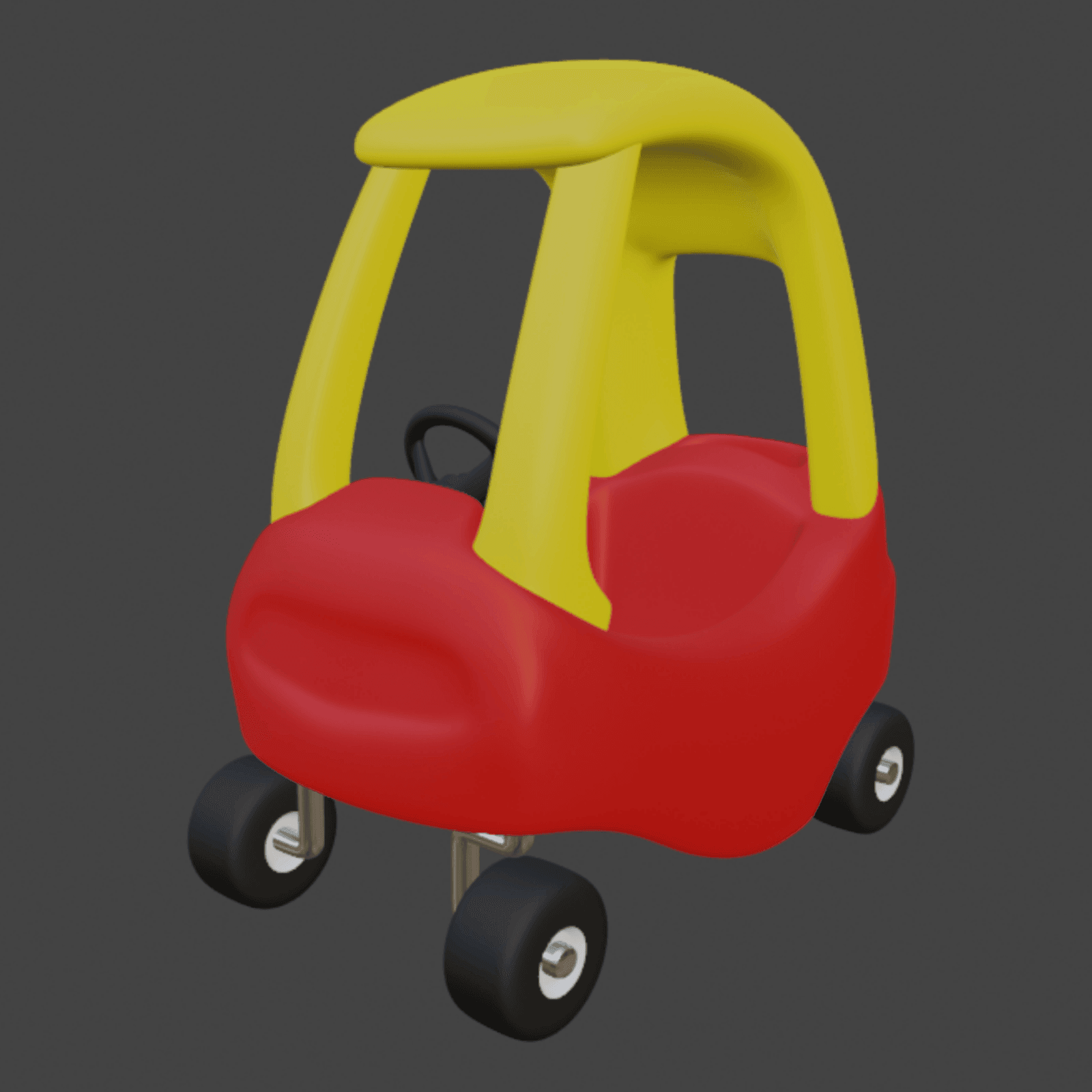Little Tikes Cozy Coupe Kid Car 3d model