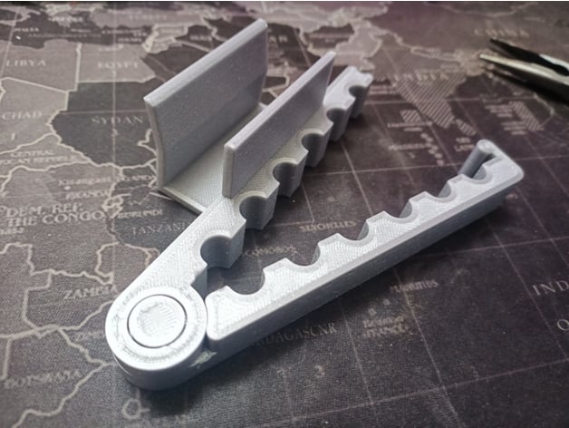 Print-In-Place Cable Organizer Table Clamp 3d model